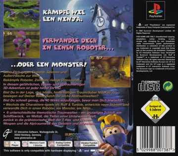 40 Winks (US) box cover back